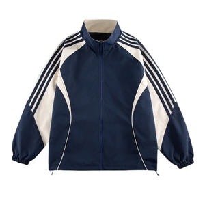 แจ็คเก็ตบอมเบอร์ผู้ชายน้ำหนักเบามีซิปเต็มปกเสื้อกันลมฤดูหนาวกันน้ำกันลมระบายอากาศได้สูงผ้าใบ - Product Image 3