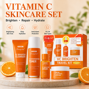 Prix de Gros VC Éclaircissant Blanchissant Vitamine C Soin du Visage Anti-Taches Éclaircissant la Peau Ensemble 4 Pièces Anti-Âge - Product Image 1
