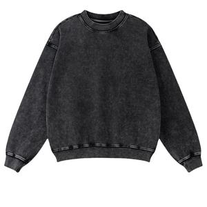 Sudadera Oversize de Algodón 100% Transpirable con Cuello Redondo y Lavado Ácido, Color Personalizado, Estilo Urbano de Invierno 2026 - Product Image 2