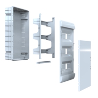 Caja de Distribución Blanca de Plástico ABS/PC IP40, 330x495x107 mm, Capacidad para 36 MCB, Montaje Empotrado, 2.09 kg, Modelo Moldeado por Inyección POLI