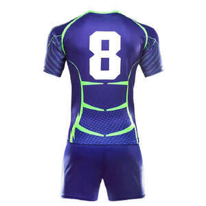 Tenues de rugby unisexes pour adultes Optimum IRSA SPORTS, logo personnalisé, sublimation, spandex/polyester, respirant, antibactérien, séchage rapide - Product Image 4