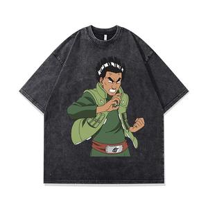 เสื้อยืดแขนสั้นคอกลมระบายอากาศผ้าใบวินเทจสำหรับผู้ชายและผู้หญิงทรงโอเวอร์ไซส์แฟชั่นซักได้ตามต้องการ - Product Image 6