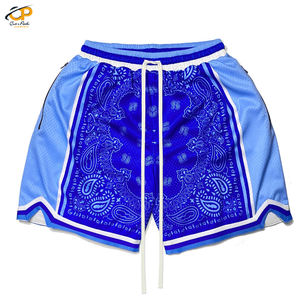 Short de basket-ball léger et respirant pour hommes, conception personnalisée, en maille, avec cordon de serrage - Product Image 4