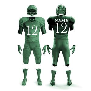 Uniforme de football américain pour adultes, quantité minimale de commande bas, ensemble de sports de plein air respirants, taille plus avec manches courtes de style unique, nouveau design - Product Image 1