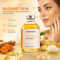 YURHERSU Ampoules Faciales à l'Acide Kojique, Curcuma et Niacinamide 50 ML – Sérum Éclaircissant Unifiant le Teint et Révélateur d'Éclat – Fournisseur de Soins de la Peau en Gros