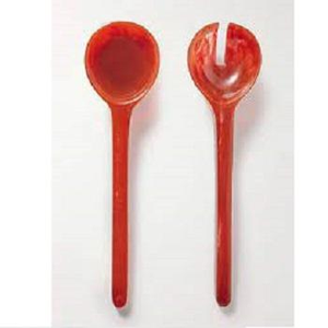 Servidores de Ensalada de Resina Ecológicos Hechos a Mano con Patrón de Remolino Acuático de Mármol, Elegante Cuchara para Ensalada para Fiestas, Artesanía Saniya - Product Image 2