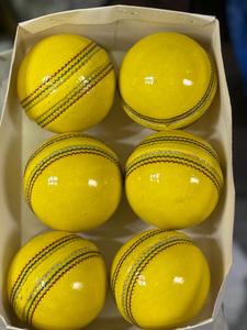 Hand-<b>Stitched</b> Cricket Ball Leather and Synthetic Hardball in Red/<b>Pink</b>/White for Match & Training - Product Image 5