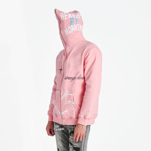 Sweats à capuche personnalisés avec fermeture éclair et impression bouffante Nouvel hiver Streetwear pour hommes Sweats à capuche avec fermeture éclair complète Sweats à capuche thermiques de haute qualité - Product Image 4