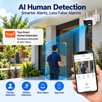 180 degrés panoramique Ip67 détection du corps humain double objectif couleur Audio bidirectionnel 4k 8mp Cctv sécurité balle Ip caméra réseau