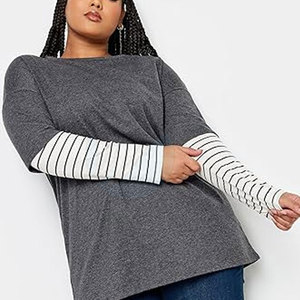 Qualité supérieure femmes t-shirts décontracté Double couche à manches longues mode impression coton vente chaude respirant Double couche chemises - Product Image 3