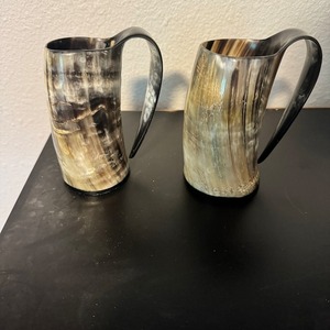 Jarra de Cerveza Vikinga Artesanal de Cuerno de Búfalo, Taza Tradicional Rústica para Beber - Product Image 4