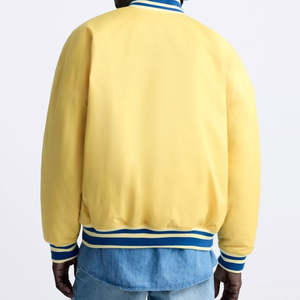 Chaqueta Universitaria de Invierno de Alta Calidad para Hombre, Estilo Vintage, con Cuello Alto, Estilo Béisbol, Varsity - Product Image 5