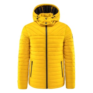 Custom OEM Printed Canvas <b>Puffer</b> <b>Jacket</b> for Men with Stand Collar Custom Logo Pockets Multi Colors Casual Winter - Product Image 1