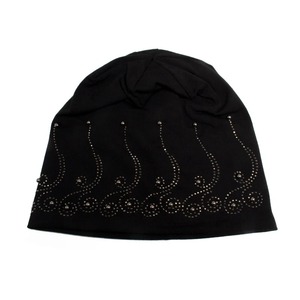 Gorro de Punto para Mujer con Pedrería y Perlas, Gorro de Otoño para Mujer, Gorros Casuales de Moda, Gorro de Punto Cálido para Mujer, Gorro de Invierno - Product Image 4