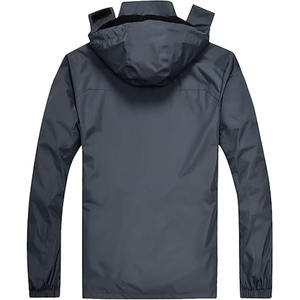 Chaqueta Impermeable Unisex de Alta Calidad con Cremallera y Diseño Personalizado para Hombre, Tejido Transpirable y Resistente al Viento para Otoño, Venta al por Mayor - Product Image 3