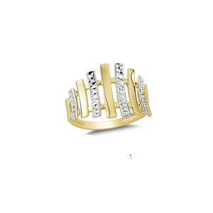 Bagues en or massif 14K, bracelet de mariage, bague en or pour femmes, bagues d'amoureux, bijoux fantaisie, diamant coupé, deux tons, bijoux en or 2 grammes - Product Image 5