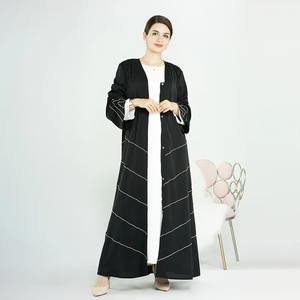 2024 thobe/thawb ชุดสวดมนต์มุสลิมชุดยาวชุดมุสลิมสำหรับผู้หญิงชุดยาวสีทึบ - Product Image 2