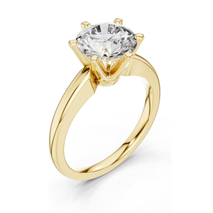 Bague solitaire en diamant de laboratoire 1,17 CT pour femme, clarté VVS-VS, or 18 carats, 14 carats, 10 carats et argent 925, or rose, or jaune, or blanc - Product Image 4