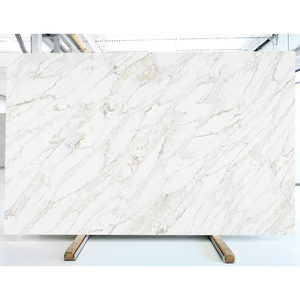 2025 New Marble Look Artificial Stone Panel Calacatta White Grey Vein Quartz Slabs Countertops for Vanity Top <b>Kitchen</b> <b>island</b> Bar - Product Image 2