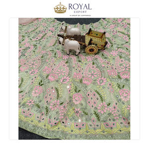 Exportador de Grandes Cantidades que Vende Ropa de Novia de Diseñador de Calidad Estándar, Colección de Ropa India, Lehenga Choli de Georgette Sintética - Product Image 5