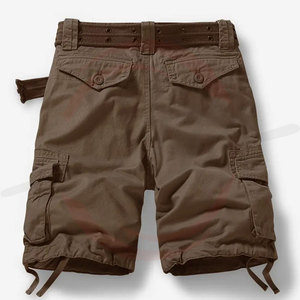 Shorts cargo pour hommes à la mode High Street Pants avec plusieurs poches dans un nouveau style de shorts d'été avec logo personnalisé - Product Image 2