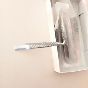 แหนบต่อขนตา0.03มม. ปลายไฟเบอร์ที่ดีที่สุดแบบมืออาชีพด้ามจับที่สมบูรณ์แบบสำหรับขนตาไม่เคยลื่นความแม่นยำสูง - Product Image 6