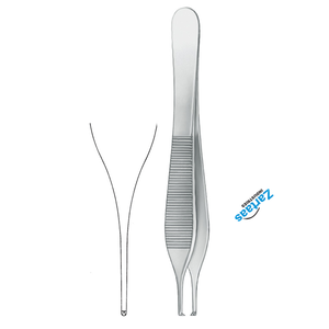 Fórceps de tejido Adson de acero inoxidable de alta calidad 1x2 dientes 15cm / 6 "fabricante de instrumentos quirúrgicos - Product Image 3