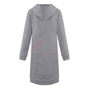 เสื้อฮู้ดดี้ผู้หญิงแบบสวมหัว ดีไซน์สั่งทำพิเศษ คุณภาพสูง สีพื้น สไตล์ลำลอง ไซส์พลัส สำหรับขาย ปี 2026 - Product Image 4