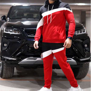 Conjunto Deportivo Personalizado OEM para Hombre, Chaqueta con Capucha y Cremallera Completa, Pantalones Deportivos de Felpa Técnica Cortavientos, Traje Deportivo Holgado para Gimnasio - Product Image 2