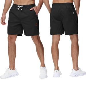 Nuevos pantalones cortos de Fitness Hip Hop 100% lona de algodón de secado rápido y patrón sólido transpirable respetuoso con el medio ambiente entrenamiento de verano Beac - Product Image 3