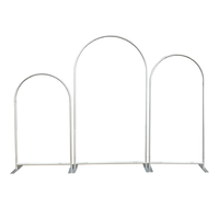 Support de toile de fond métallique robuste de 32 mm pour photomaton - Montage sans outils et rangement compact pour la location événementielle