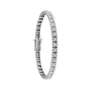 Pulsera de tenis de diamante de moissanita chapada en plata de 14K 4*4 cuadrado VVS alta calidad Plata de Ley 925 joyería de moda regalo de fiesta - Product Image 6