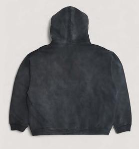 Venta al por mayor 2024 Diseño personalizado Zip-Up Sudadera con capucha de gran tamaño 100% algodón Ropa de invierno con patrón sólido en relieve Precio razonable - Product Image 2