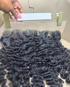 Cheveux humains vierges bruts vietnamiens noirs bouclés machine Double trame cheveux tissage extension du Vietnam vague profonde - Product Image 6