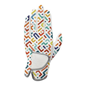 Gants de golf en cuir d'agneau de couleur noire douce de haute qualité gants de logo personnalisés respirants pour golfeur gants de golf tous temps - Product Image 5