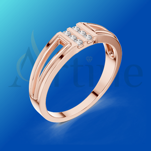 Bague Moissanite 18K et CZ en argent pour un usage quotidien - Product Image 1