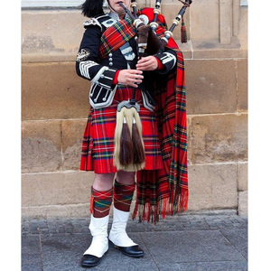 Hiệu Suất Ban Nhạc Ống Hàng May Mặc Bao Gồm Kilts Áo Ghi Lê Áo Khoác Áo Sơ Mi Thắt Lưng Khóa Và Glangarry Mũ Ống Ban Nhạc Đồng Phục - Product Image 6