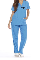 Ensemble de combinaison de travail pour femmes adultes, six poches, col en V, pantalon cargo, fermeture à cordon, tissu personnalisé, vente en gros
