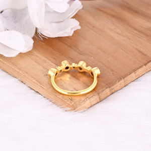 925 Sterling Solid Silver Natural <b>Garnet</b> Gemstone Yellow Gold Plated Wedding Engagement <b>Ring</b> eternity Band Jewelry Women Gifts - Product Image 3