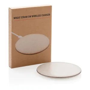 Caricatore Wireless 5W Eco-Friendly in Fibra di Grano per Dispositivi Smart Home - Product Image 5