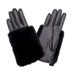 Wholesale Winter Windproof Genuine Sheepskin <b>Ladies</b> Outdoor-Driving Design Fur-Leather <b>Gloves</b> From Pakistan - Product Image 5