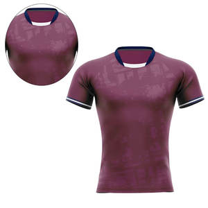 Camiseta de Rugby Personalizada para Hombre, Poliéster/Algodón, Impresión Digital, Secado Rápido, Anti-UV, Resistente al Viento, Transpirable, Ecológica, OEM - Product Image 6