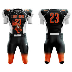 Uniforme de sublimation meilleure qualité dernière conception légère et confortable broderie de football impression uniforme de football américain - Product Image 1
