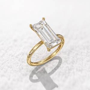 Anillo de Compromiso de Oro de 18K con Moissanita Solitario de 3 Quilates de Alta Calidad, Joyería Nupcial de Moda, Fabricante de Pedidos al por Mayor - Product Image 6