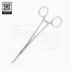 ชุดเครื่องมือผ่าตัดสแตนเลสเกรดศัลยกรรม คีมหนีบหลอดเลือดต่อมทอนซิลแบบโค้ง ได้รับการรับรองมาตรฐาน สำหรับการผ่าตัดตัดต่อมทอนซิลและห้ามเลือด ระดับ Class I - Product Image 3