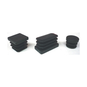 PUNTALI ALETTATI RETTANGOL. 40X60 MM PLASTICA NERO - Product Image 1
