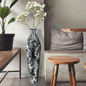 Vase à fleurs de luxe artisanal, décoration, design créatif, vase à fleurs en métal, accessoires de décoration, décoration d'intérieur, vase à fleurs - Product Image 4