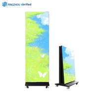 Señalización Digital LED Inteligente P1.86/P2/P3/P2.5, Pantalla Tótem Plegable para Interiores, Centro Comercial, Publicidad, IP65 Impermeable, 1080P P3