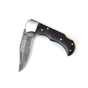 Couteaux de chasse/extérieurs à lame en acier Damas tendance, service OEM ODM de haute qualité personnalisé en gros - Product Image 1