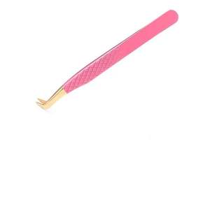 Juego de Pinzas para Extensión de Pestañas de Acero Inoxidable con Recubrimiento de Color Rosa al por Mayor, Logotipo Personalizado, Marca Privada, Juego de Herramientas para Pestañas - Product Image 4